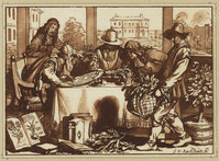 KG 07351
<br/>
De botanicus
<br/>
<em>Brouwer, Cornelis (ca. 1733 - 1803)</em>